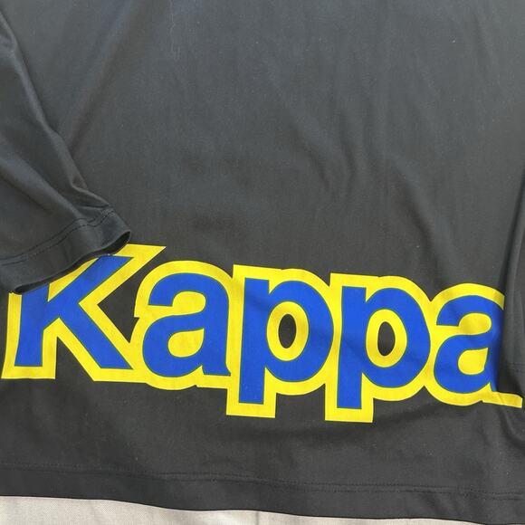 Vintage Kappa Jersey Mens Large Black And Blue - Picture 5 of 8
